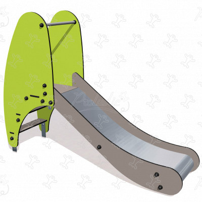 Mini zjeżdżalnia - stal nierdzewna J1012® place zabaw tradycyjne urządzenia zabawowe zjeżdżalnie obraz 3d