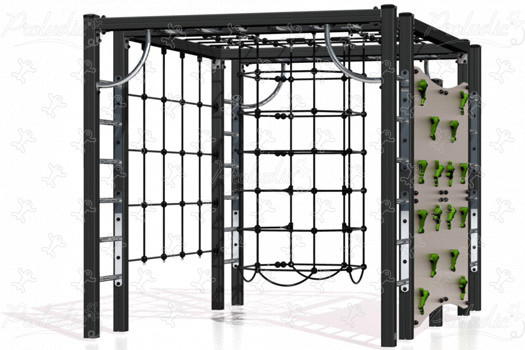 J1608-M place zabaw urządzenia do wspinania i balansowania konstrukcje wspinaczkowe obraz 3d