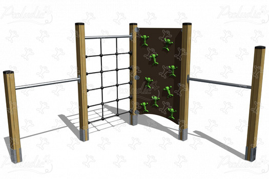 J1662 place zabaw urządzenia do wspinania i balansowania konstrukcje wspinaczkowe obraz 3d