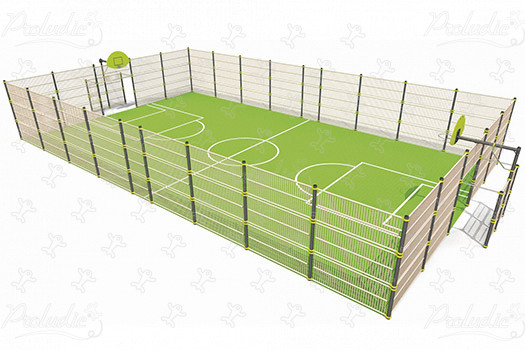 Wielofunkcyjny obszar gier J22208 sport i fitness acti’fun boiska do gier obraz 3d