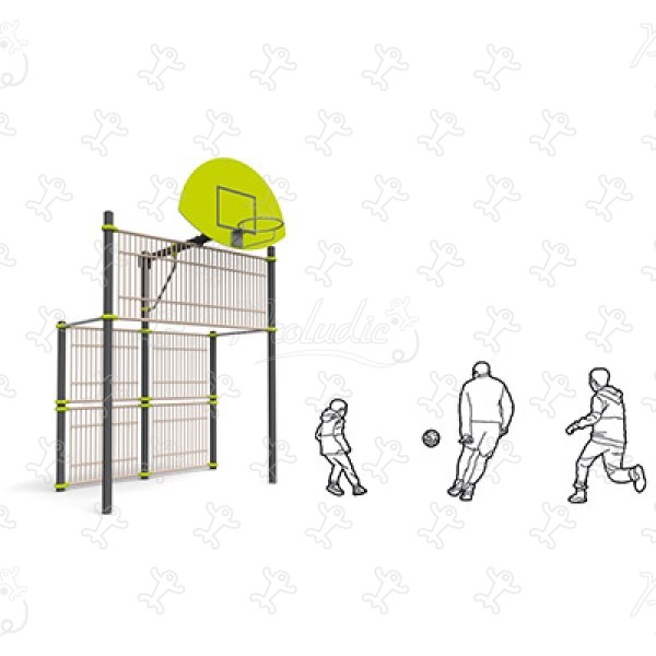 Mały cel wielofunkcyjny J22218 sport i fitness acti’fun boiska do gier obraz 3d