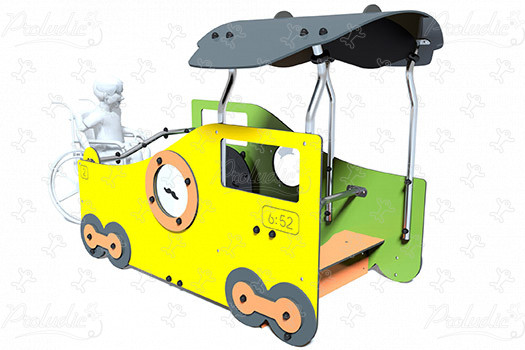 Wagon zakryty J2693 place zabaw zabawki tematyczne miasto obraz 3d