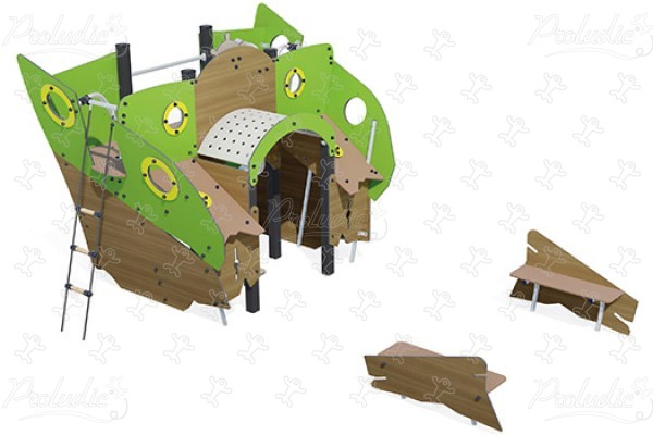 Rufa Keo J2753-M place zabaw tradycyjne urządzenia zabawowe aquatica obraz 3d