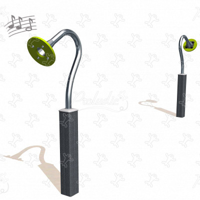 Tubofon J3410 place zabaw urządzenia edukacyjne i sensoryczne tablice aktywności, gry dźwiękowe i muzyczne obraz 3d