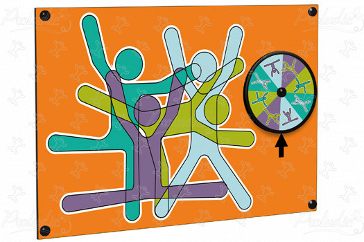 Panel Fitness J3421 place zabaw urządzenia edukacyjne i sensoryczne tablice aktywności, gry dźwiękowe i muzyczne obraz 3d