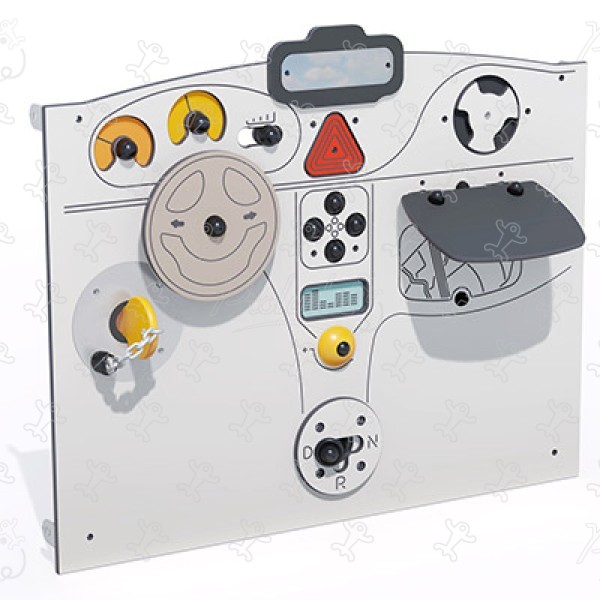 Panel deski rozdzielczej J3434® place zabaw urządzenia edukacyjne i sensoryczne tablice aktywności, gry dźwiękowe i muzyczne obraz 3d