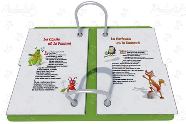 Otwarta książka J3439® place zabaw urządzenia edukacyjne i sensoryczne tablice aktywności, gry dźwiękowe i muzyczne obraz 3d