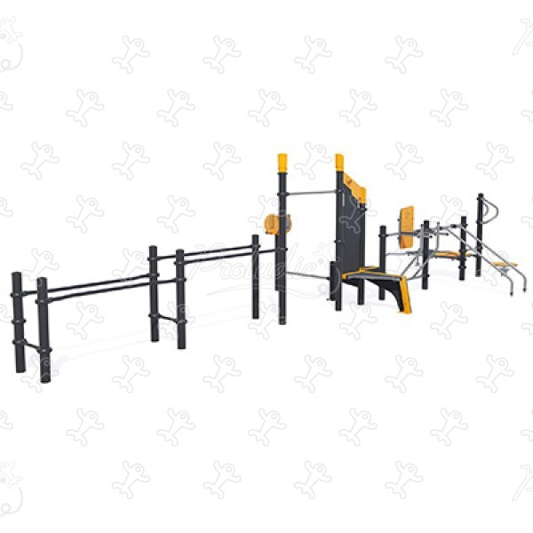 Międzypokoleniowa stacja sportowo-rekreacyjna J37102® sport i fitness acti’fun acti’fit obraz 3d