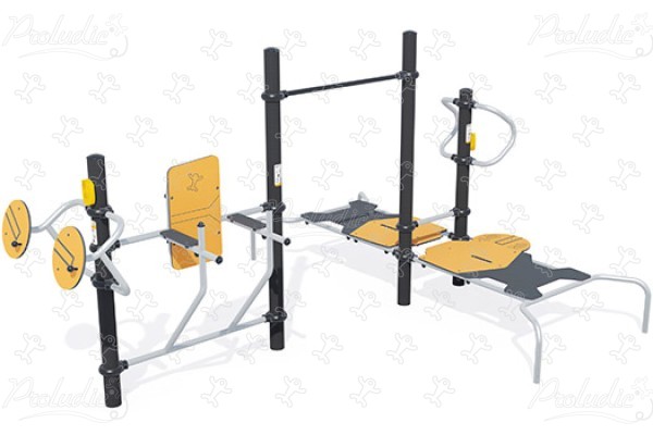 Kompaktowa stacja zabaw sportowych dla każdego J37109® sport i fitness acti’fun acti’fit obraz 3d