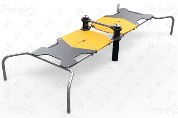 Podwójna deska do brzuszków/pompki J37208® sport i fitness acti’fun acti’fit obraz 3d