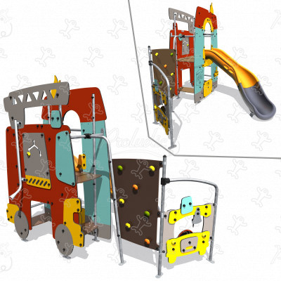 Strażak J4070 place zabaw zabawki tematyczne miasto obraz 3d