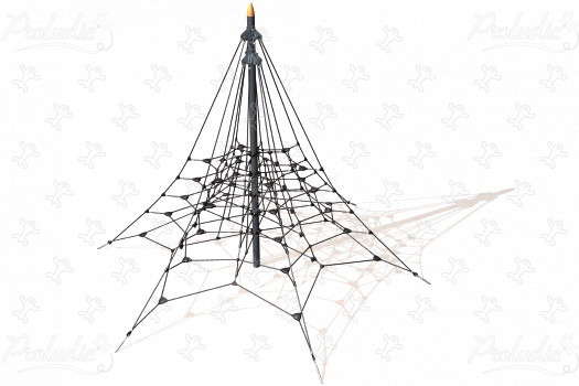 Pojedyncza piramida J4807 place zabaw urządzenia do wspinania i balansowania konstrukcje wspinaczkowe obraz 3d