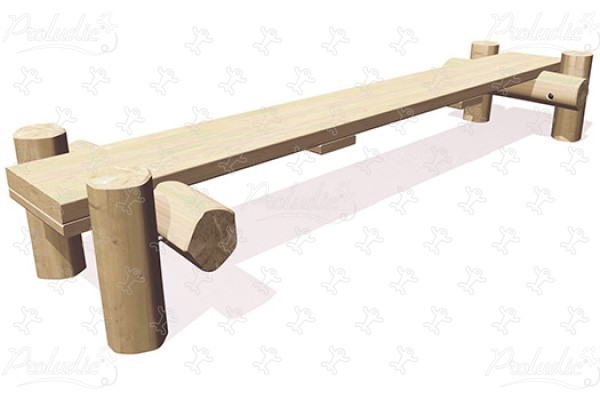 Brama J4906 place zabaw place zabaw z naturalnego drewna Ścieżki obraz 3d