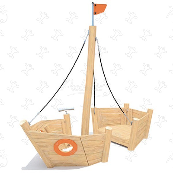 Żaglowiec J49101® place zabaw place zabaw z naturalnego drewna aquatica obraz 3d