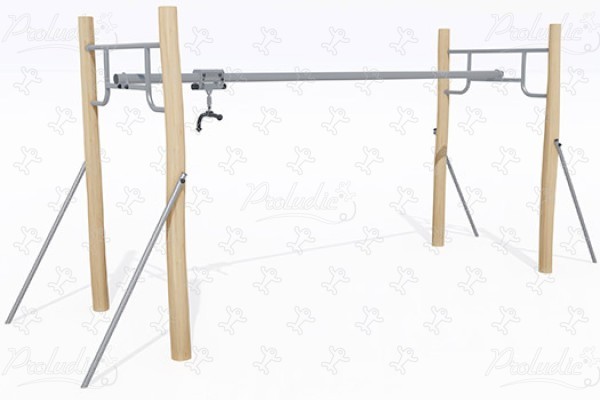 Aerogliss J4911 place zabaw place zabaw z naturalnego drewna klasyczne urządzenia obraz 3d