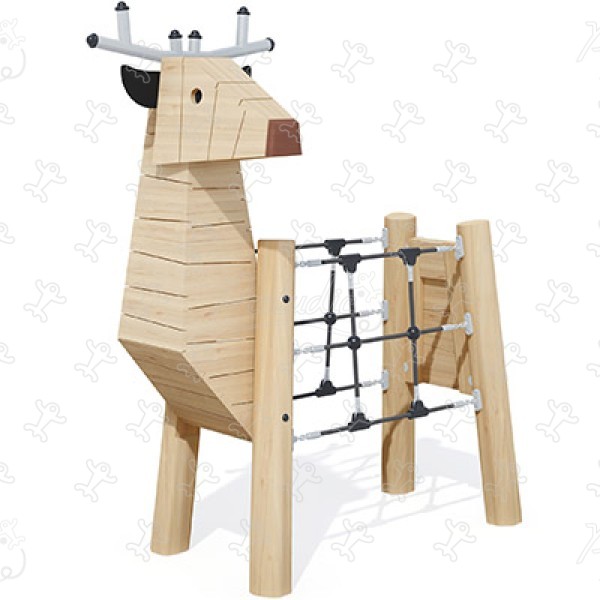 Mały jeleń J49168® place zabaw place zabaw z naturalnego drewna zwierzęta obraz 3d