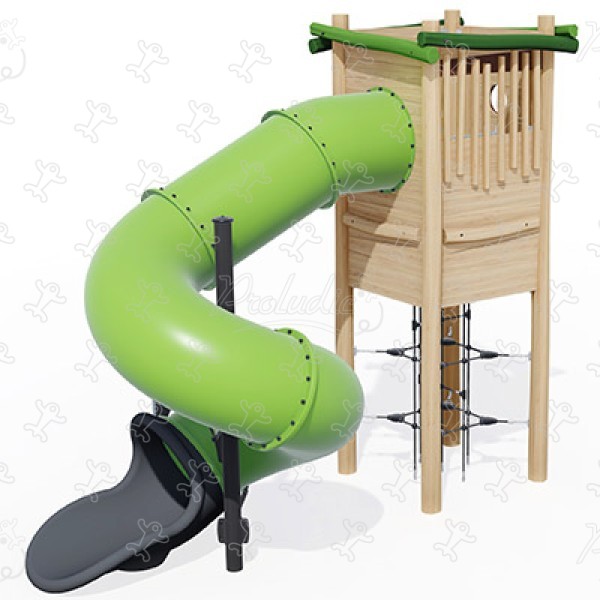 Wieża widokowa J49173® place zabaw place zabaw z naturalnego drewna konstrukcje wielofunkcyjne obraz 3d