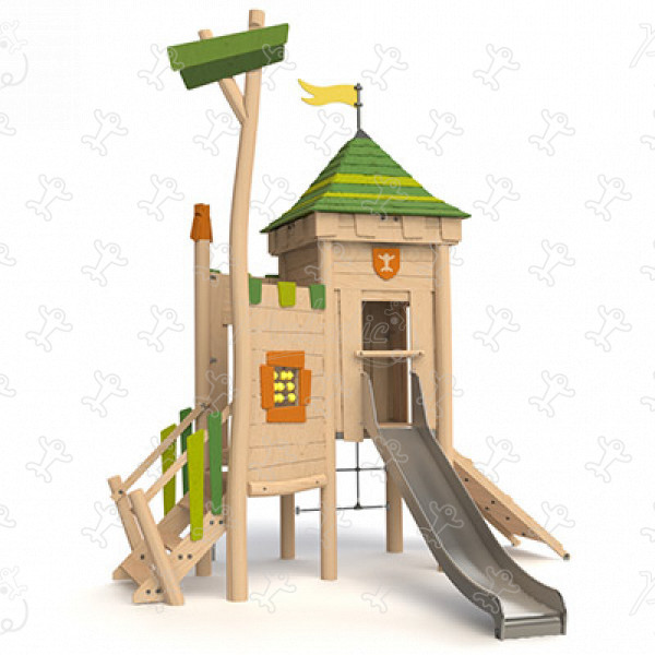 Loch J49203® place zabaw place zabaw z naturalnego drewna konstrukcje wielofunkcyjne obraz 3d