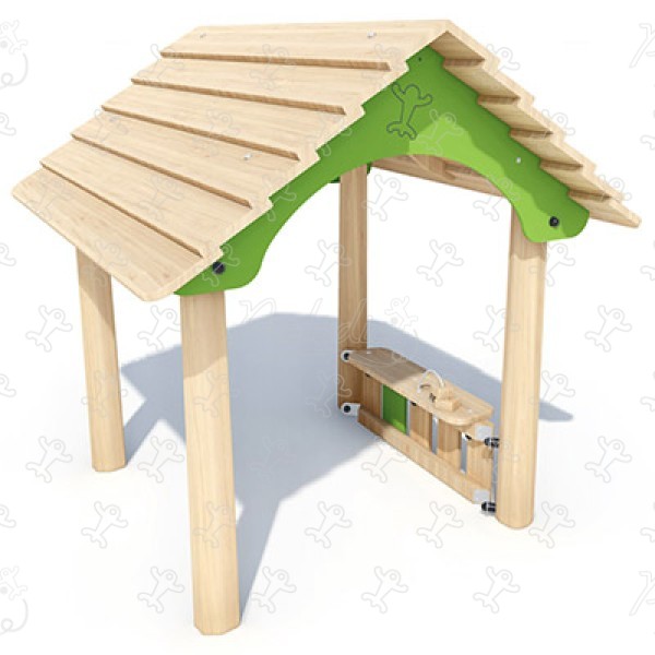 J49256 place zabaw place zabaw z naturalnego drewna klasyczne urządzenia obraz 3d