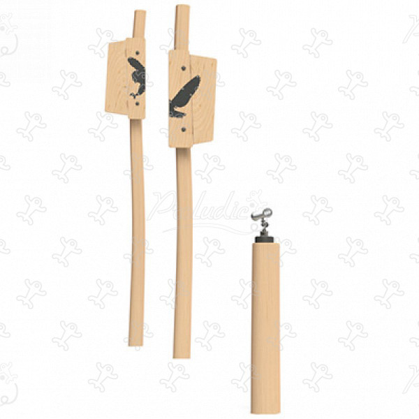 Anamorfoza sowy J4952® place zabaw place zabaw z naturalnego drewna gry edukacyjne i sensoryczne obraz 3d