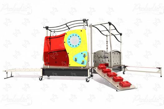 GymLudic Basic J51001® place zabaw urządzenia do wspinania i balansowania Ścieżki obraz 3d