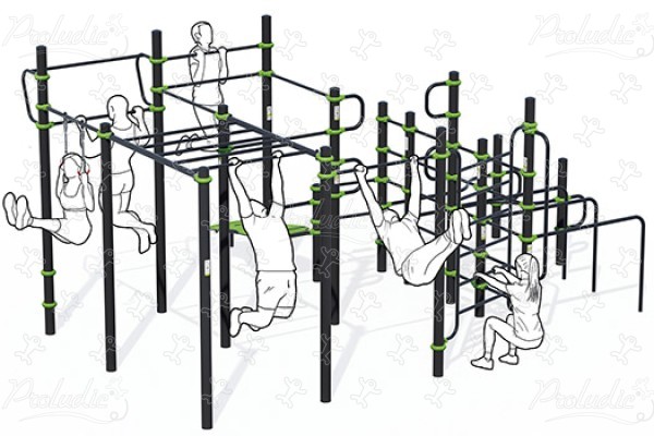 Kombinacja centrum treningowego J5229 sport i fitness acti’fun acti’street obraz 3d