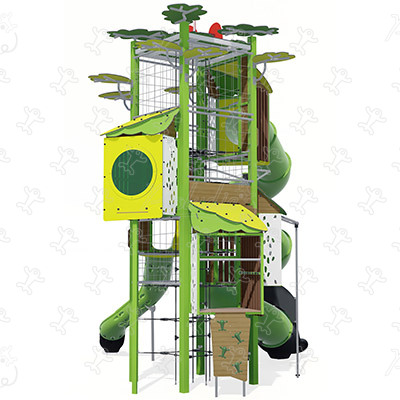 Wieża J56100 place zabaw zestawy wielofunkcyjne kanopé obraz 3d