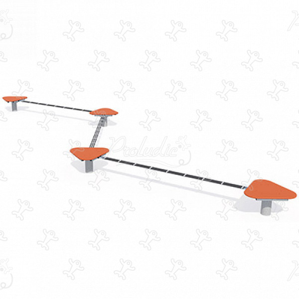 Slackline J5910® place zabaw acti’fun acti’ninja obraz 3d