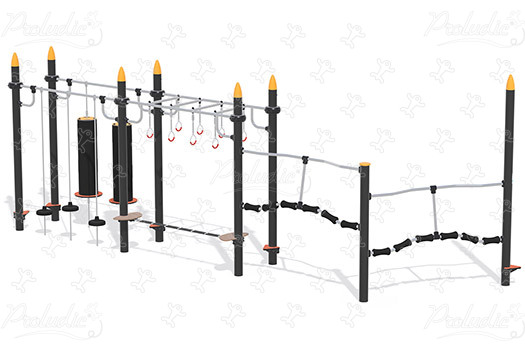 Szlak Ninja w linii J5924® place zabaw acti’fun acti’ninja obraz 3d