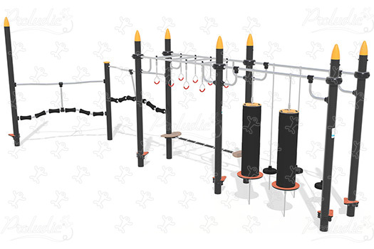 Szlak Ninja w linii J5924® place zabaw acti’fun acti’ninja obraz 3d