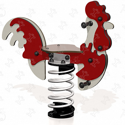 Kogut J802 place zabaw urządzenia ruchome bujaki obraz 3d