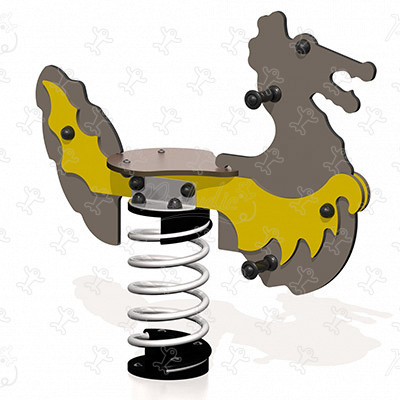 Smok J817 place zabaw urządzenia ruchome bujaki obraz 3d