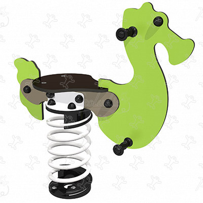 Konik morski J854 place zabaw urządzenia ruchome bujaki obraz 3d