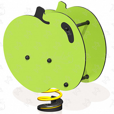 Zielone Jabłko J861 place zabaw urządzenia ruchome bujaki obraz 3d