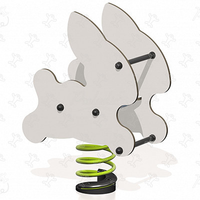 Zajączek J864 place zabaw urządzenia ruchome bujaki obraz 3d