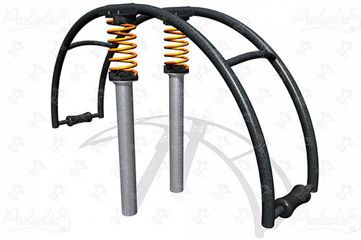 Inkluzywna huśtawka J986 place zabaw urządzenia ruchome bujaki obraz 3d