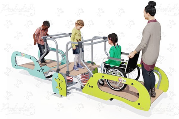 Znak szlaku fitness J987® place zabaw urządzenia ruchome bujaki obraz 3d