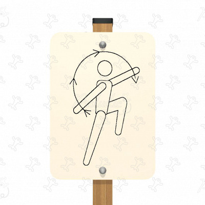 Słup drogowskazowy rozgrzewki JPS07 sport i fitness acti’fun Ścieżka zdrowia wykonana z drewna obraz 3d