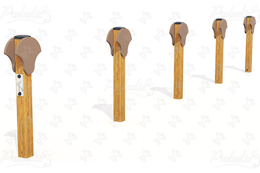 Seniorowe skakanie przez żabki JPS16-S sport i fitness acti’fun Ścieżka zdrowia wykonana z drewna obraz 3d