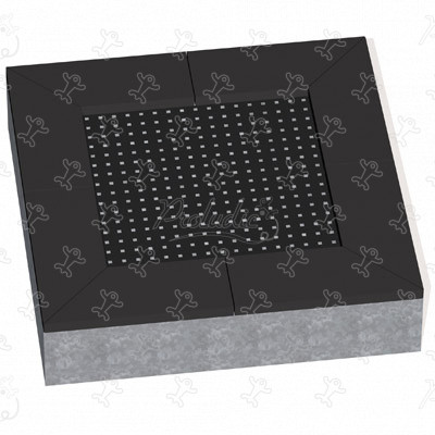 Kwadratowa trampolina R34-ETP-000 place zabaw acti’fun trampoliny obraz 3d